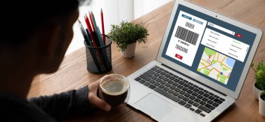 Ürün nakliyesi ve teslimatı için e-ticaret ve mod çevrimiçi iş izleme sistemi