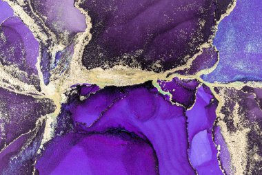 Mermer mürekkep soyut sanatının orijinal resmi. Örnek bir orjinal tablodan yüksek çözünürlüklü fotoğraf. Karargah kağıt dokusuna pürüzsüz mermer desen oluşturmak için soyut resim yapıldı.