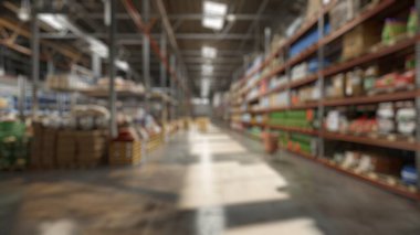 Terk edilmiş bir deponun ya da raflarda isim etiketi olan bir kutunun bulanık arkaplanı. Çürümeye odaklı iç fotoğrafçılık. Tarihsel koruma ve kentsel keşif kavramı. Aktar.