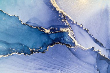 Mermer mürekkep soyut sanatının orijinal resmi. Örnek bir orjinal tablodan yüksek çözünürlüklü fotoğraf. Karargah kağıt dokusuna pürüzsüz mermer desen oluşturmak için soyut resim yapıldı.