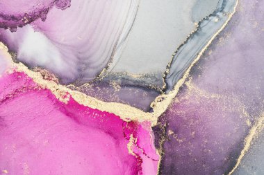 Mermer mürekkep soyut sanatının orijinal resmi. Örnek bir orjinal tablodan yüksek çözünürlüklü fotoğraf. Karargah kağıt dokusuna pürüzsüz mermer desen oluşturmak için soyut resim yapıldı.