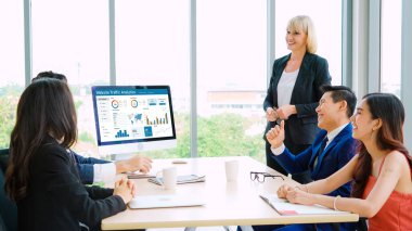 Computer software for website traffic analytics data on computer screen. Concept of SEO search engine optimization and customer targeting for online business snugly