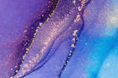 Mermer mürekkep soyut sanatının orijinal resmi. Örnek bir orjinal tablodan yüksek çözünürlüklü fotoğraf. Karargah kağıt dokusuna pürüzsüz mermer desen oluşturmak için soyut resim yapıldı.