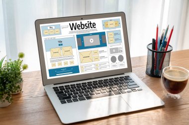 Web sitesi tasarım yazılımı çevrimiçi perakende ticaret ve e-ticaret için rahat bir şablon sağlar