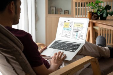 Web sitesi tasarım yazılımı çevrimiçi perakende ticaret ve e-ticaret için model şablonu sağlar