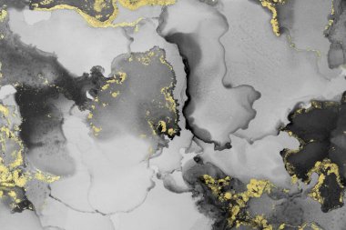 Mermer mürekkep soyut sanatının orijinal resmi. Örnek bir orjinal tablodan yüksek çözünürlüklü fotoğraf. Karargah kağıt dokusuna pürüzsüz mermer desen oluşturmak için soyut resim yapıldı.