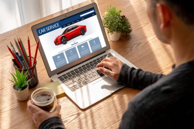 Car service website for online booking repair automobile garage technology snugly