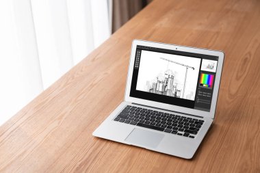 Mimari iş ve profesyonel tasarımcı için mimari tasarım modem yazılım uygulaması