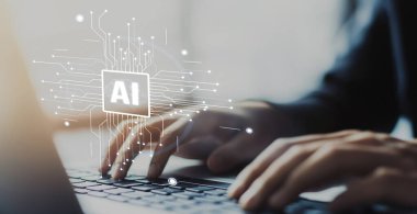 Yapay zeka mühendisliği, büyük veri ve yapay zeka makinesi kavramında yapay zeka beyin işlemcisiyle iş desteği için üretken yapay zeka kullanmayı öğrenen insan etkileşimi. EIDE