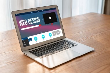 Web sitesi tasarım yazılımı çevrimiçi perakende ticaret ve e-ticaret için model şablonu sağlar