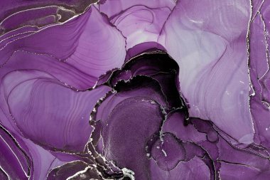 Mermer mürekkep soyut sanatının orijinal resmi. Örnek bir orjinal tablodan yüksek çözünürlüklü fotoğraf. Karargah kağıt dokusuna pürüzsüz mermer desen oluşturmak için soyut resim yapıldı.