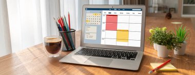 İnternet sitesindeki modish regrition için çevrimiçi aplikasyon rezervasyon takvimi