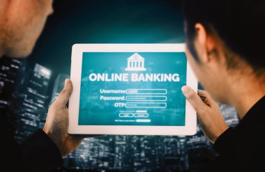 Dijital Para Teknolojisi için Çevrimiçi Bankacılık. İnternet sitesinde ve dijital ödeme servisinde para transferini gösteren grafik arayüzü. uds