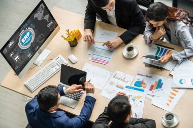 Pazarlama stratejisini planlamak için modern iş için ERP girişimi kaynak planlama yazılımı