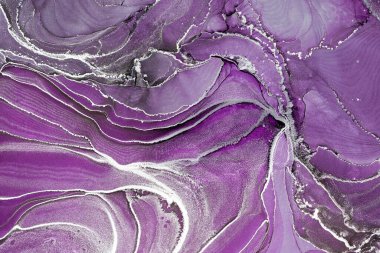 Mermer mürekkep soyut sanatının orijinal resmi. Örnek bir orjinal tablodan yüksek çözünürlüklü fotoğraf. Karargah kağıt dokusuna pürüzsüz mermer desen oluşturmak için soyut resim yapıldı.