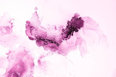 Mermer mürekkep soyut sanatının orijinal resmi. Örnek bir orjinal tablodan yüksek çözünürlüklü fotoğraf. Karargah kağıt dokusuna pürüzsüz mermer desen oluşturmak için soyut resim yapıldı.