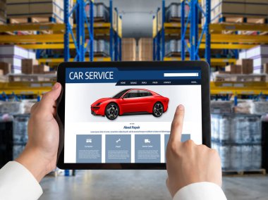 Car service website for online booking repair automobile garage technology snugly