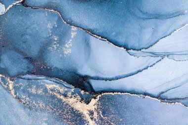 Mermer mürekkep soyut sanatının orijinal resmi. Örnek bir orjinal tablodan yüksek çözünürlüklü fotoğraf. Karargah kağıt dokusuna pürüzsüz mermer desen oluşturmak için soyut resim yapıldı.