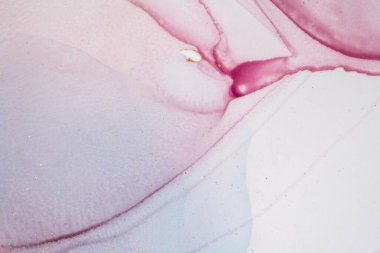 Mermer mürekkep soyut sanatının orijinal resmi. Örnek bir orjinal tablodan yüksek çözünürlüklü fotoğraf. Karargah kağıt dokusuna pürüzsüz mermer desen oluşturmak için soyut resim yapıldı.