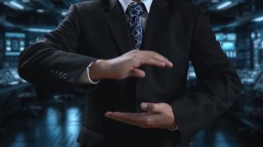 Yapay zeka mühendisliği, büyük veri ve yapay zeka makinesi kavramında yapay zeka beyin işlemcisiyle iş desteği için üretken yapay zeka kullanmayı öğrenen insan etkileşimi. Kullanıcı Kimliği