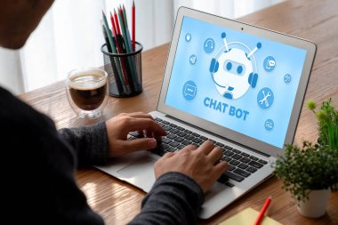 Müşteri sorularına otomatik olarak cevap veren mod çevrimiçi iş için Chatbot yazılım uygulaması