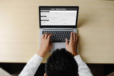 İnternet ağındaki mod dijital bilgi toplama için çevrimiçi kredi başvuru formu