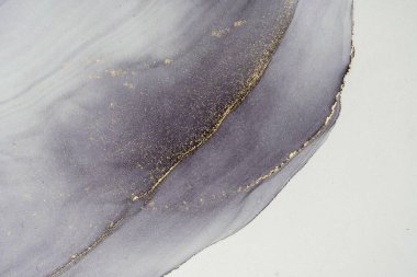 Mermer mürekkep soyut sanatının orijinal resmi. Örnek bir orjinal tablodan yüksek çözünürlüklü fotoğraf. Karargah kağıt dokusuna pürüzsüz mermer desen oluşturmak için soyut resim yapıldı.