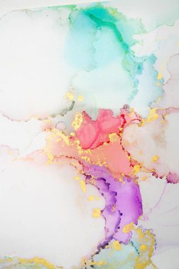 Mermer mürekkep soyut sanatının orijinal resmi. Örnek bir orjinal tablodan yüksek çözünürlüklü fotoğraf. Karargah kağıt dokusuna pürüzsüz mermer desen oluşturmak için soyut resim yapıldı.