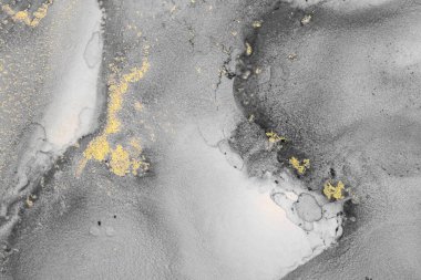 Mermer mürekkep soyut sanatının orijinal resmi. Örnek bir orjinal tablodan yüksek çözünürlüklü fotoğraf. Karargah kağıt dokusuna pürüzsüz mermer desen oluşturmak için soyut resim yapıldı.