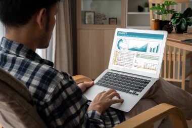 Spreadsheet document information financial startup concept. data and graphs in spreadsheet documents for online analysis project dashboard accounting digital snugly