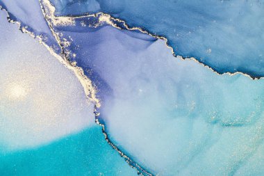 Mermer mürekkep soyut sanatının orijinal resmi. Örnek bir orjinal tablodan yüksek çözünürlüklü fotoğraf. Karargah kağıt dokusuna pürüzsüz mermer desen oluşturmak için soyut resim yapıldı.