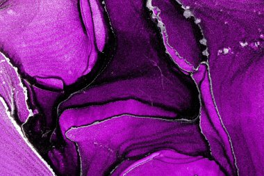 Mermer mürekkep soyut sanatının orijinal resmi. Örnek bir orjinal tablodan yüksek çözünürlüklü fotoğraf. Karargah kağıt dokusuna pürüzsüz mermer desen oluşturmak için soyut resim yapıldı.