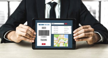 Ürün nakliyesi ve teslimatı için e-ticaret ve mod çevrimiçi iş izleme sistemi