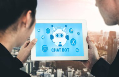 Müşteri sorularına otomatik olarak cevap veren mod çevrimiçi iş için Chatbot yazılım uygulaması