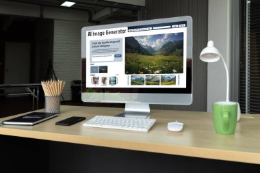 Yapay zeka yapay zeka işleme gücünün kullanımıyla birlikte metin tasarımcısı ve kullanıcılarına resim ve metin tasarımcılarına komut metnine göre resim verme imkânı sunar