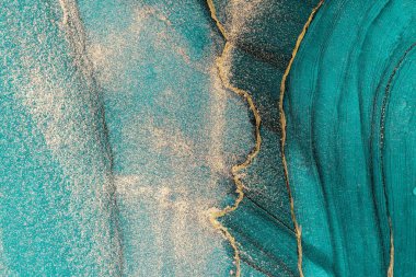 Mermer mürekkep soyut sanatının orijinal resmi. Örnek bir orjinal tablodan yüksek çözünürlüklü fotoğraf. Karargah kağıt dokusuna pürüzsüz mermer desen oluşturmak için soyut resim yapıldı.