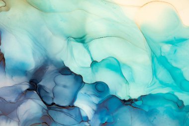 Mermer mürekkep soyut sanatının orijinal resmi. Örnek bir orjinal tablodan yüksek çözünürlüklü fotoğraf. Karargah kağıt dokusuna pürüzsüz mermer desen oluşturmak için soyut resim yapıldı.