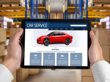 Car service website for online booking repair automobile garage technology snugly