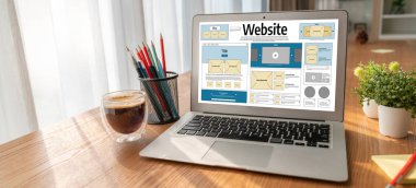 Web sitesi tasarım yazılımı çevrimiçi perakende ticaret ve e-ticaret için rahat bir şablon sağlar