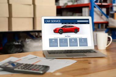 Car service website for online booking repair automobile garage technology snugly