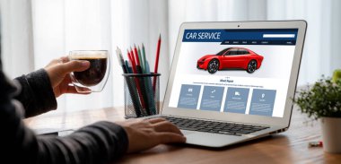 Car service website for online booking repair automobile garage technology snugly