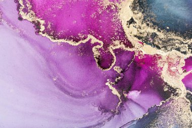 Mermer mürekkep soyut sanatının orijinal resmi. Örnek bir orjinal tablodan yüksek çözünürlüklü fotoğraf. Karargah kağıt dokusuna pürüzsüz mermer desen oluşturmak için soyut resim yapıldı.