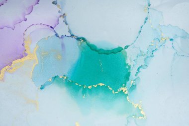 Mermer mürekkep soyut sanatının orijinal resmi. Örnek bir orjinal tablodan yüksek çözünürlüklü fotoğraf. Karargah kağıt dokusuna pürüzsüz mermer desen oluşturmak için soyut resim yapıldı.