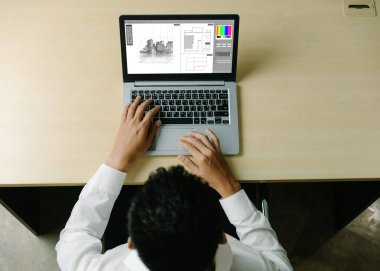 Mimari iş ve profesyonel tasarımcı için mimari tasarım modem yazılım uygulaması