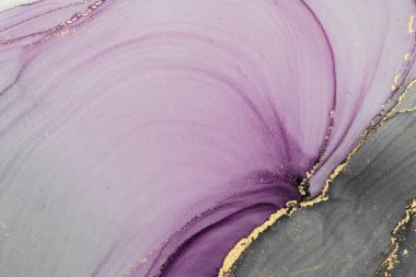 Mermer mürekkep soyut sanatının orijinal resmi. Örnek bir orjinal tablodan yüksek çözünürlüklü fotoğraf. Karargah kağıt dokusuna pürüzsüz mermer desen oluşturmak için soyut resim yapıldı.