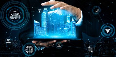Küresel İş Büyümesi için 5G İletişim Teknolojisi Kablosuz İnternet Ağı, Sosyal Medya, Dijital E-ticaret ve Eğlence Evi Kullanımı. uds