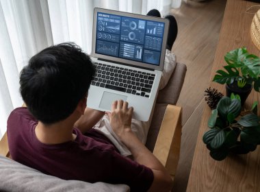 İş veri paneli, pazarlama stratejisi planlaması için iş zekası analizi sunar. Müşteri taleplerini analiz etmek ve iş dünyasının geleceğini önceden görmek için büyük veriler sunulur.