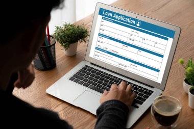 İnternet ağındaki mod dijital bilgi toplama için çevrimiçi kredi başvuru formu