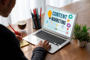 Mod çevrimiçi iş ve e-ticaret pazarlama stratejisi için içerik pazarlaması