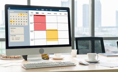 İnternet sitesindeki modish regrition için çevrimiçi aplikasyon rezervasyon takvimi